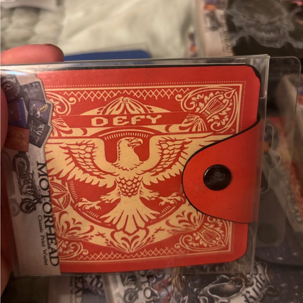 Red Defy Card Holder